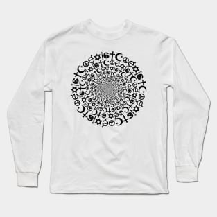 Religious Symbols Coexist Vortex Long Sleeve T-Shirt